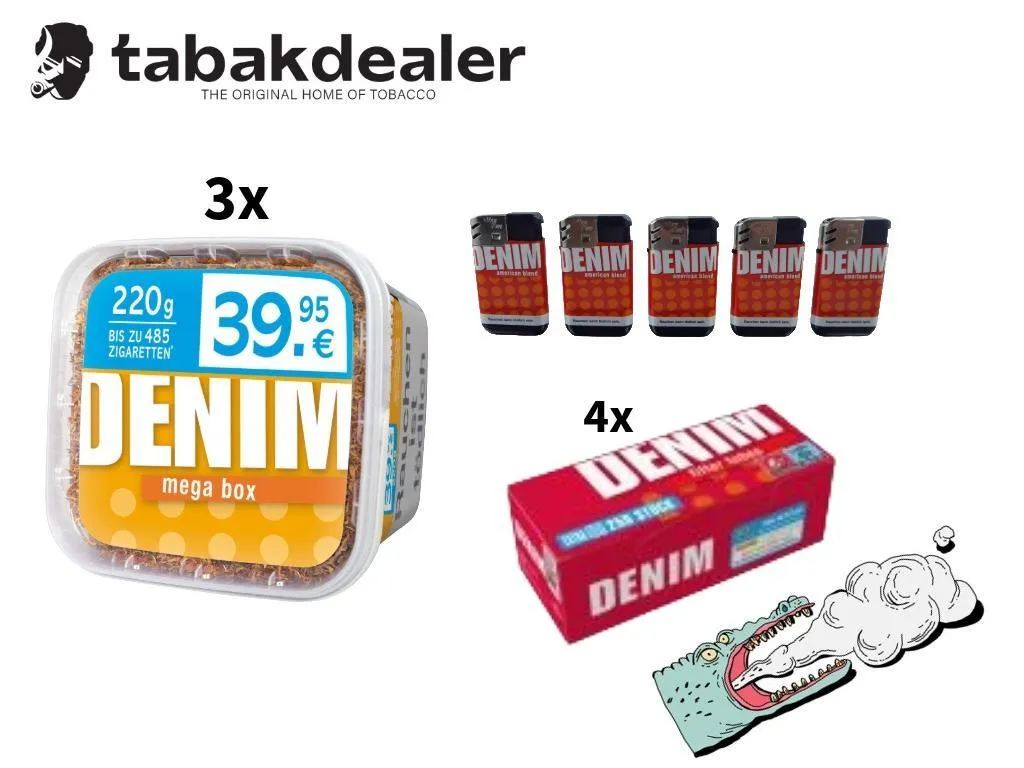 3x Denim Volumentabak 210g
