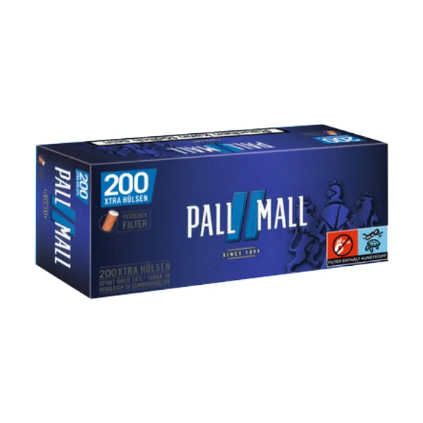 Pall Mall Blue Xtra Hülsen 5 x 200 Stück