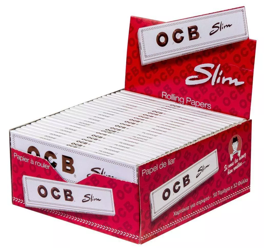 OCB Weiß Long Slim 50 x 32 Blättchen 