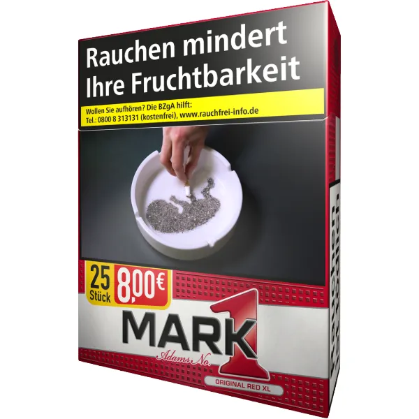 Mark 1 Red Big XL Red Big Box 8 x 25 Zigaretten