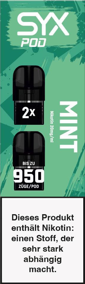 SYX Pod Cartridge Mint 20mg SYX Pod Cartridge Mint 20mg