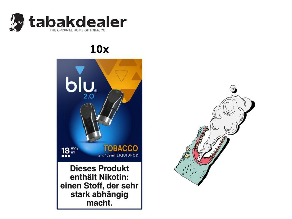 10x blu 2.0 Liquidpod tobacco 18mg/ml 
