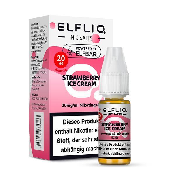 ELFLIQ - Strawberry Ice Cream 20mg/ml - 10ml Liquid ELFLIQ - Strawberry Ice Cream 20mg/ml - 10ml Liquid