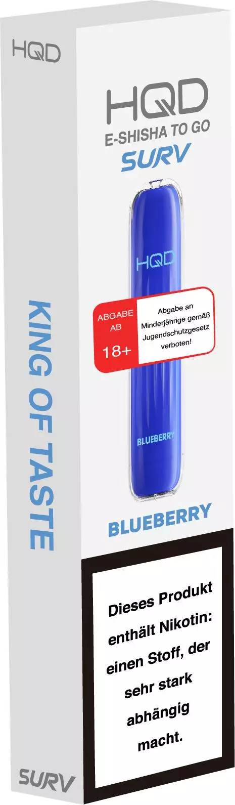 HQD SURV Blueberry E-Shisha Einweg 18mg/ml Nikotin