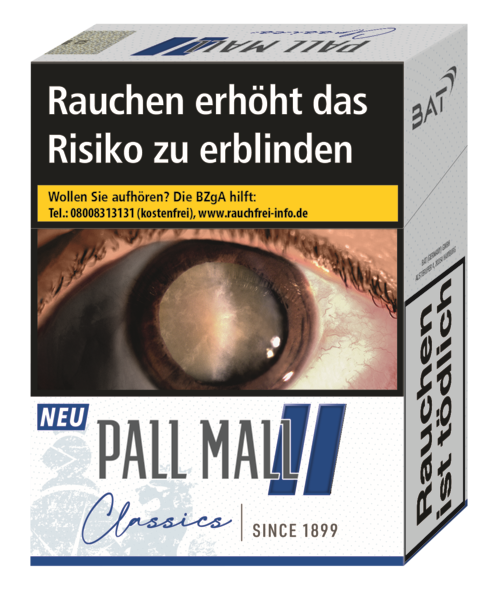 Pall Mall Classics Blue Super 8 x 28 Zigaretten Pall Mall Classics Blue Super 8 x 28 Zigaretten