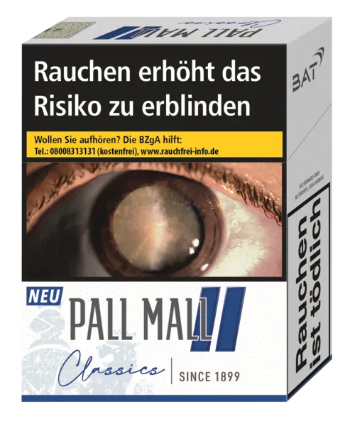 Pall Mall Classics Blue Super 8 x 28 Zigaretten