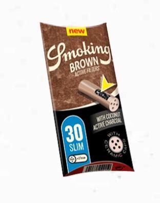 Smoking Slim Active Brown Filter