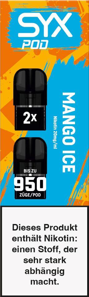 SYX Pod Cartridge Mango Ice 20mg SYX Pod Cartridge Mango Ice 20mg
