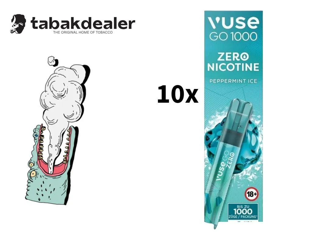 Vuse GO 1000 Peppermint Ice 0mg/ml 10er