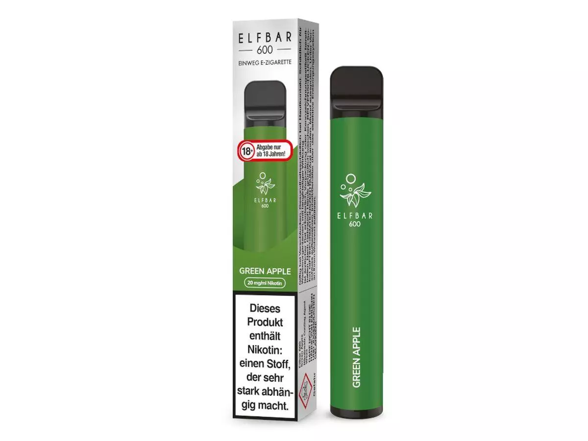 Elf Bar 600 Green Apple E-Shisha 20mg/ml