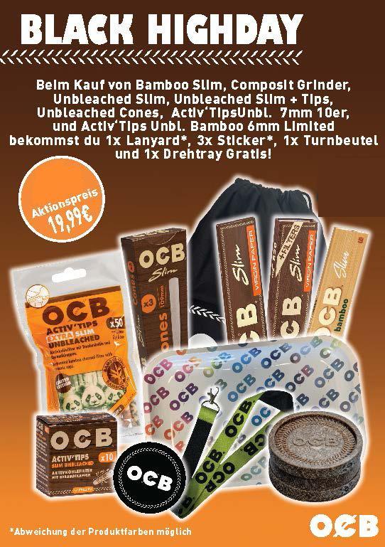 OCB - Black Highday Unbleached Angebot 1 Beutel mit Inhalt