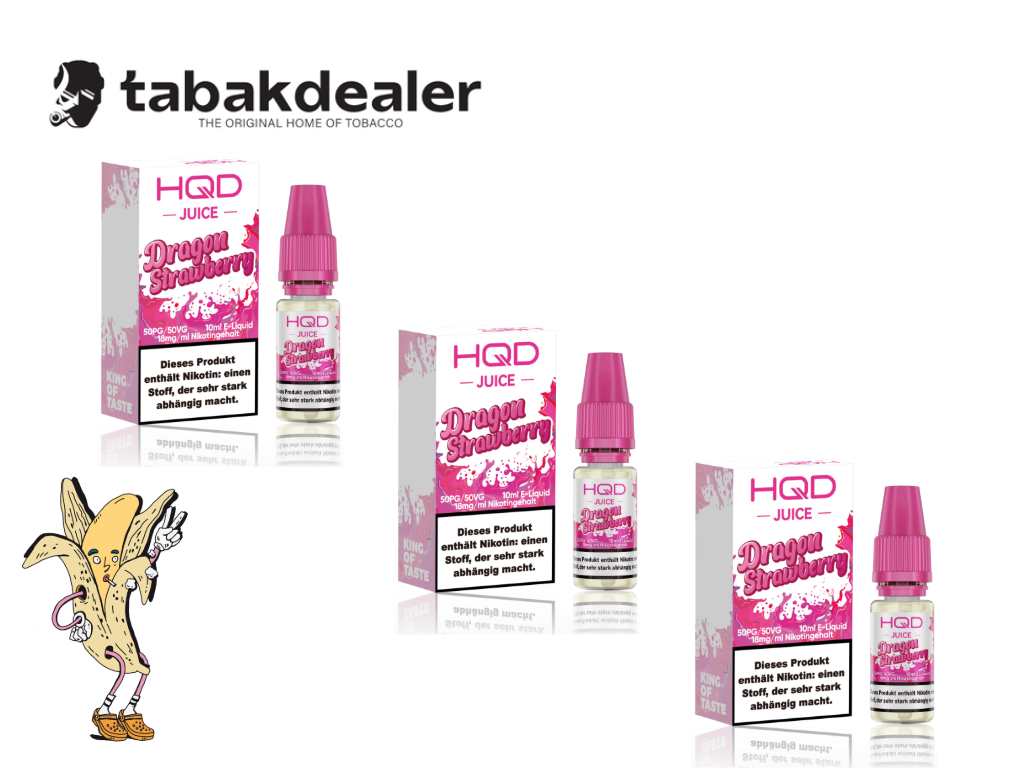 HQD Juice Dragon Strawberry 18mg/ml 3er