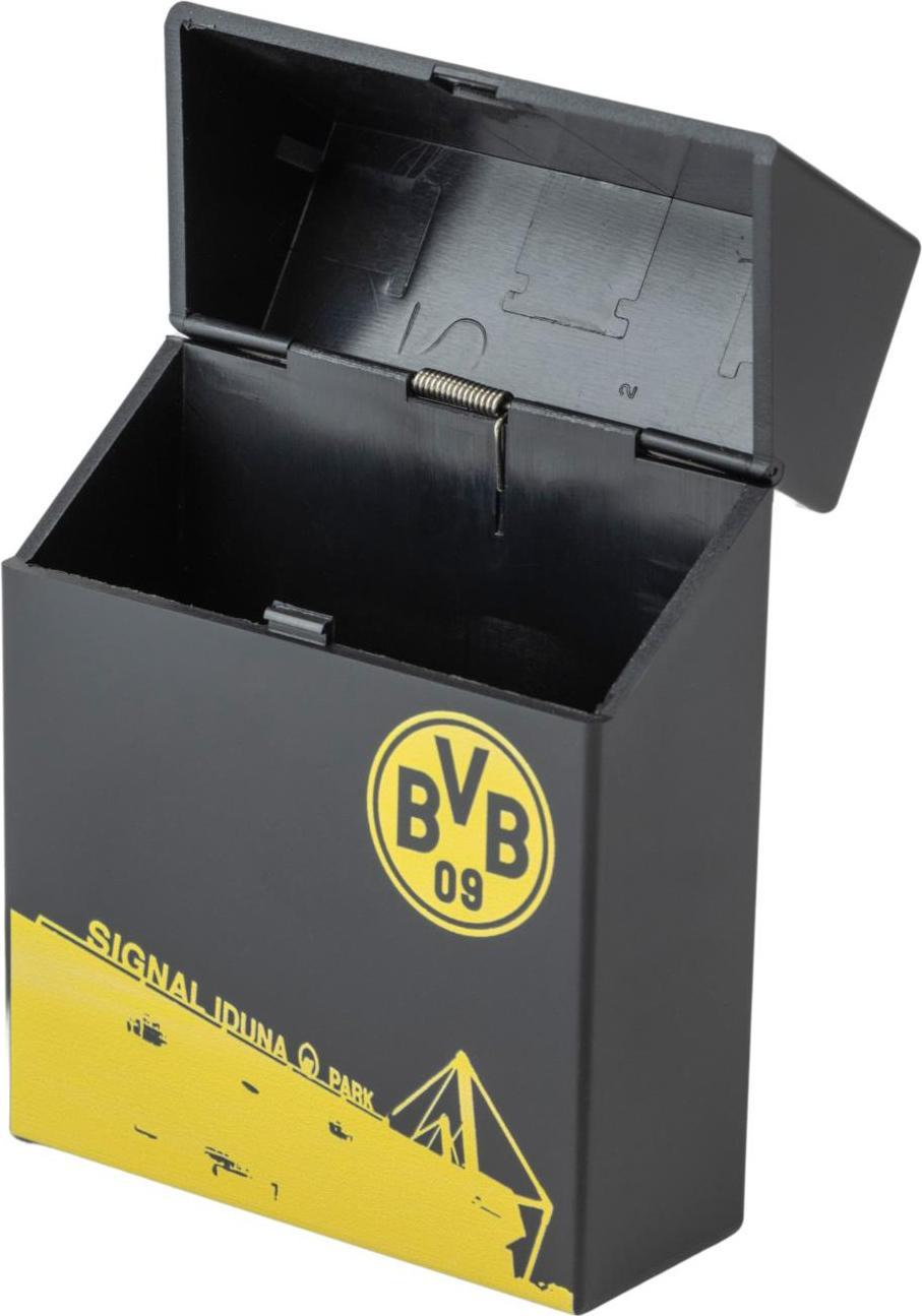 BVB 09 Borussia Dortmund Zigarettenbox mit Sprungdeckel 25er Stadion Signal Iduna