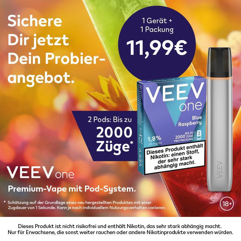 Veev Kit Grey + 1 VEEV One Pod Blue Raspberry 20mg/ml