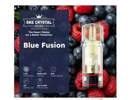 SKE Crystal Plus Pod Blue Fusion 20mg/ml Nikotin 1 x 2 Pods