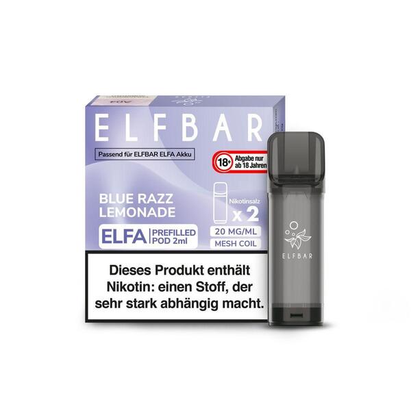 ELFBAR Elfa Pod Blue Razz Lemonade 20mg/ml Nikotin 1 x 2 Pods