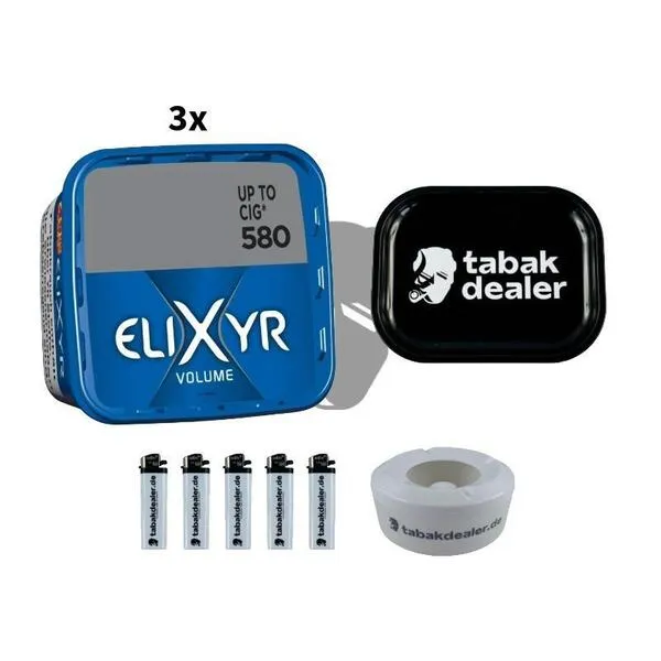 3x Elixyr Volumen Tobacco Blue 245g