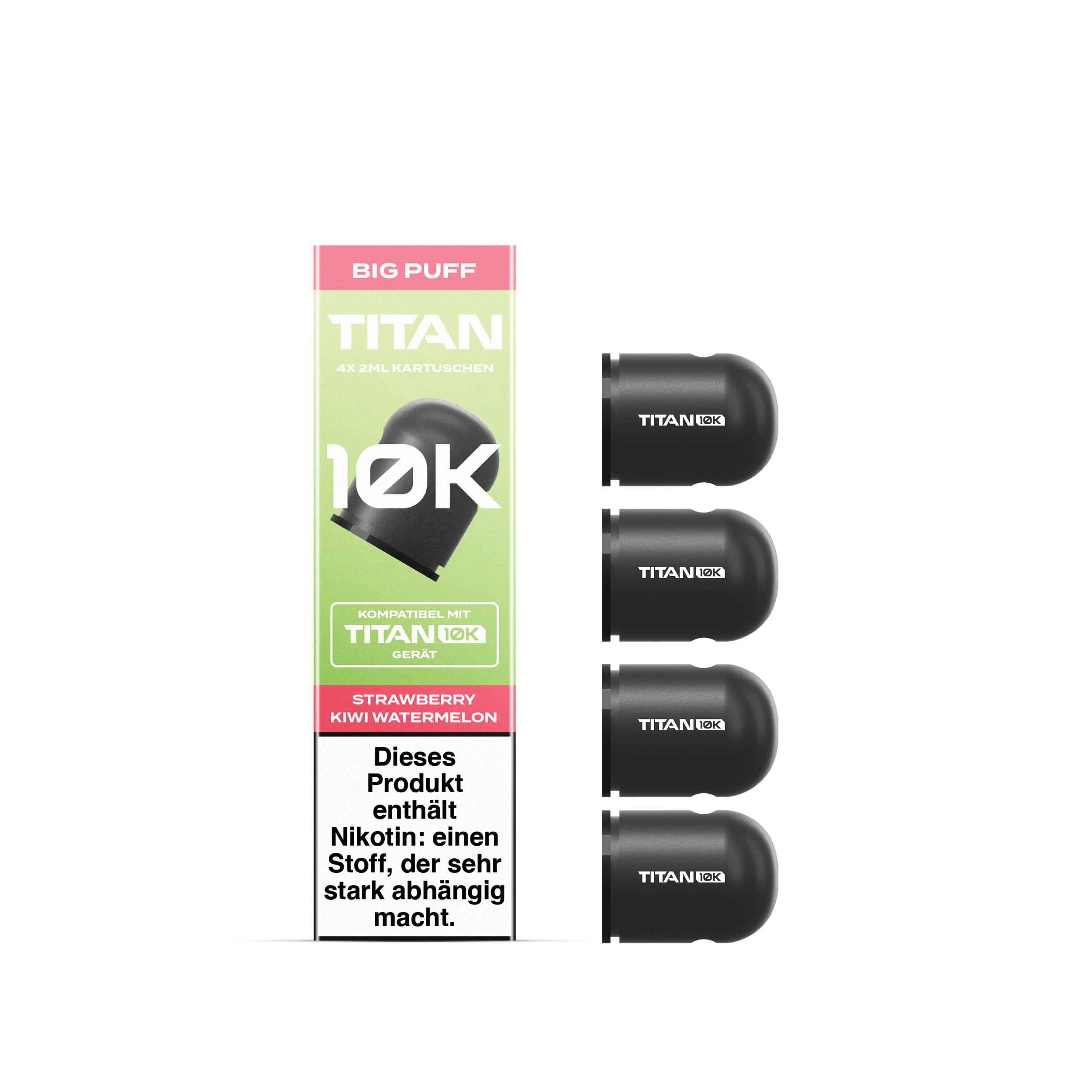 Titan 4 x 2ml Caps Strawberry Kiwi Watermelon 20mg