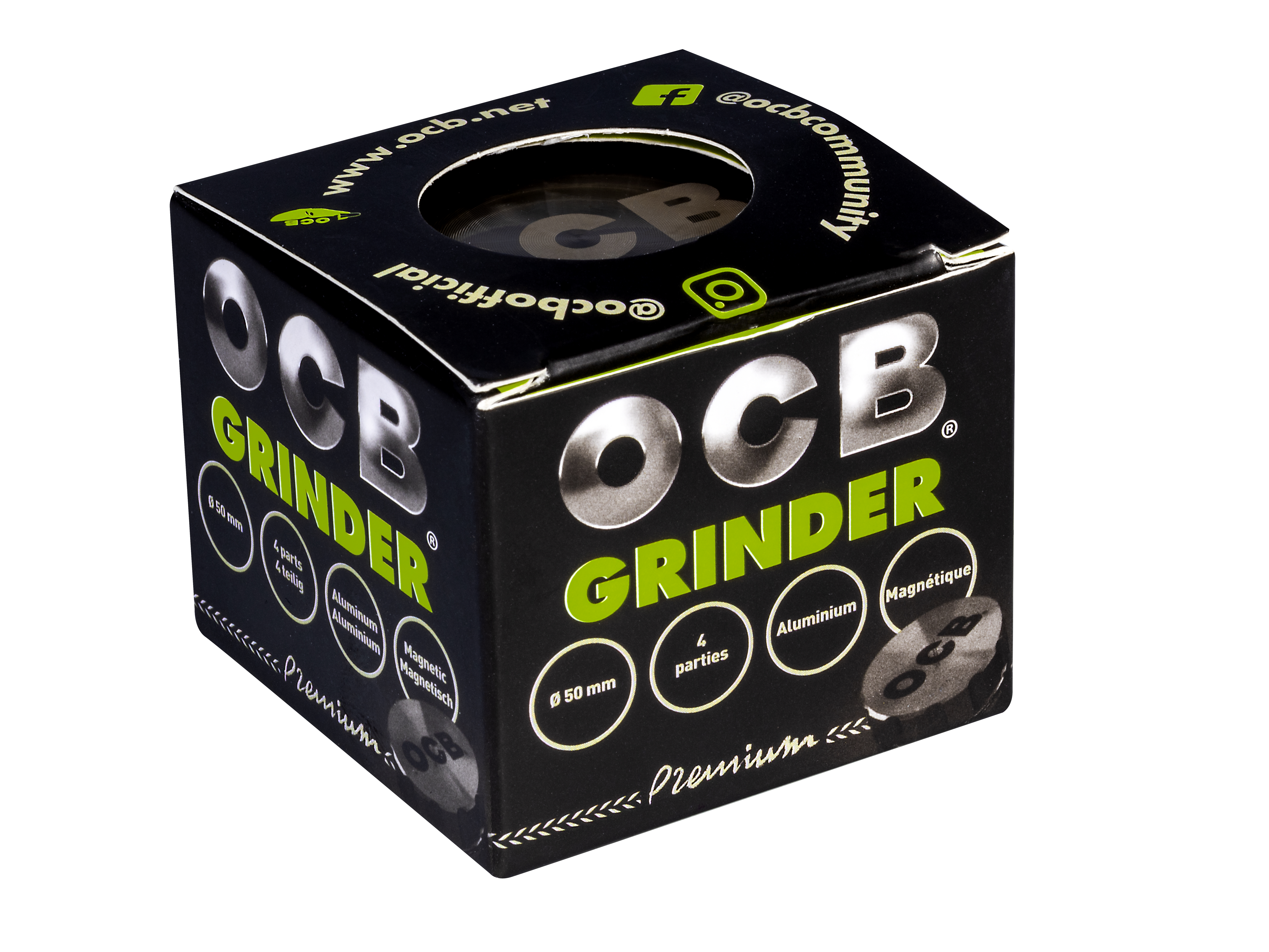 OCB Grinder schwarz 1 Stück