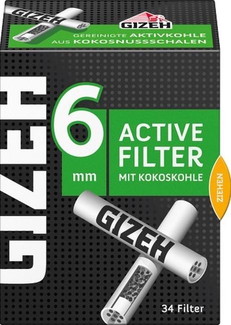 Gizeh Black Active Filter 6mm 1 x 34 Stück