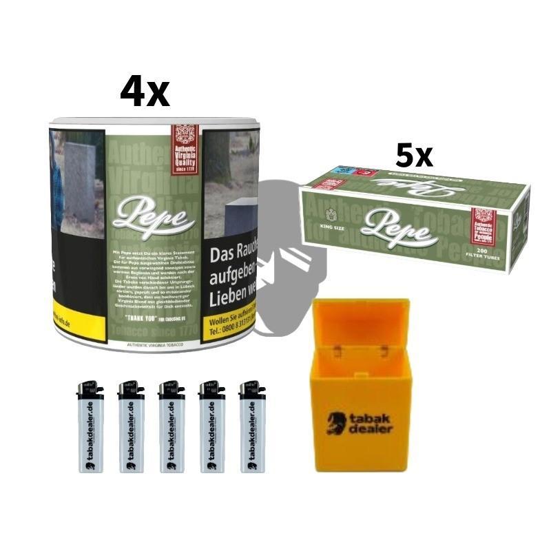 4x Pepe Rich Green Tabak 80g 4x Pepe Rich Green Tabak 80g