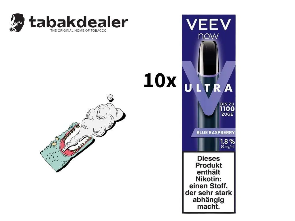 VEEV Now Ultra Blue Raspberry 10er Bundle 1 x 10 Stück
