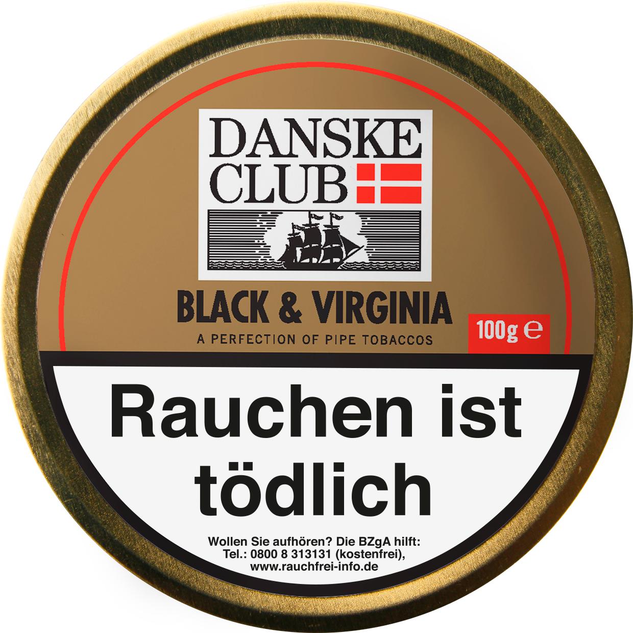 Danske Club Black & Virginia 1 x 100g Pfeifentabak 100g