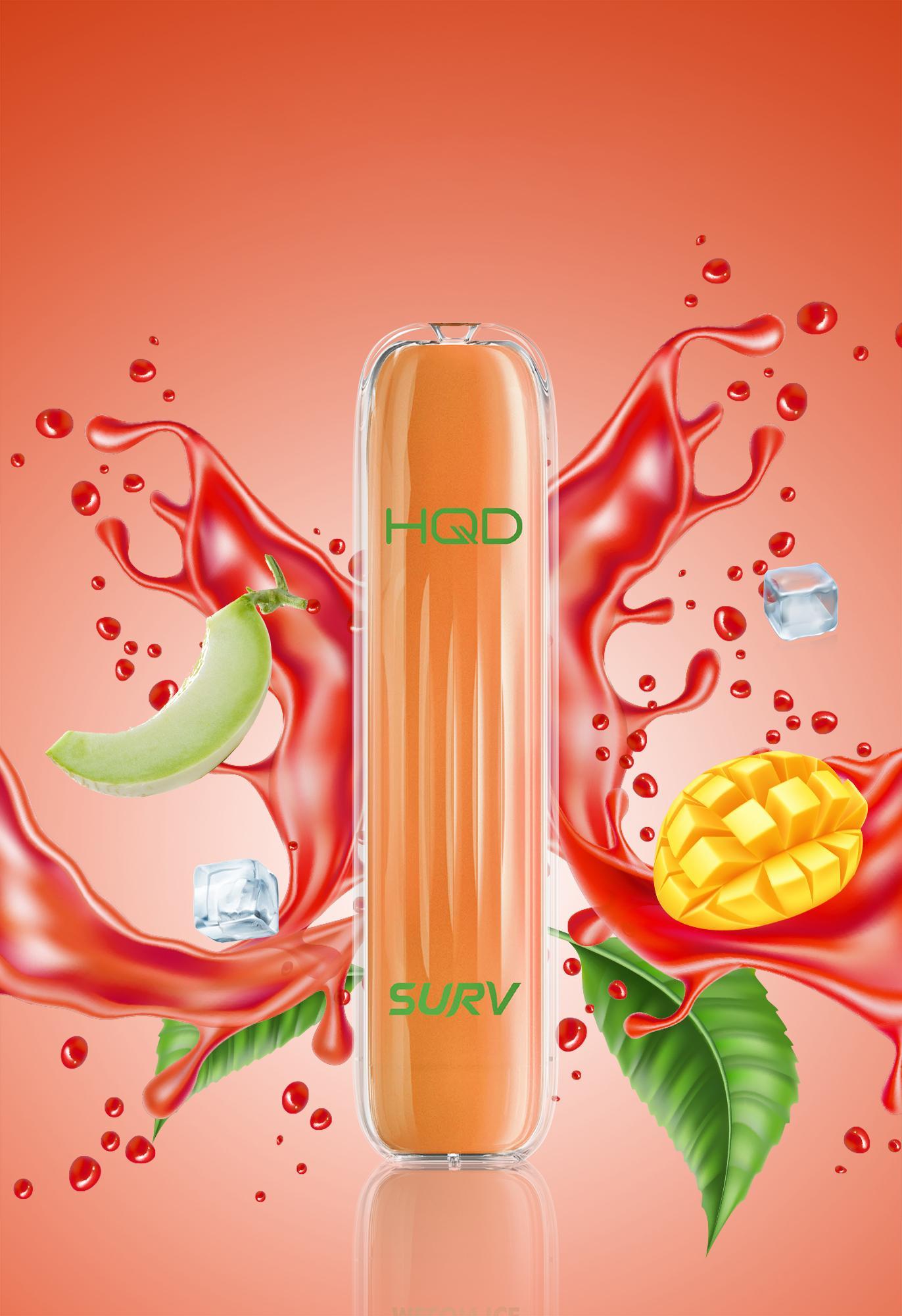 HQD SURV Mango Melon Ice E-Shisha Einweg 18mg/ml Nikotin