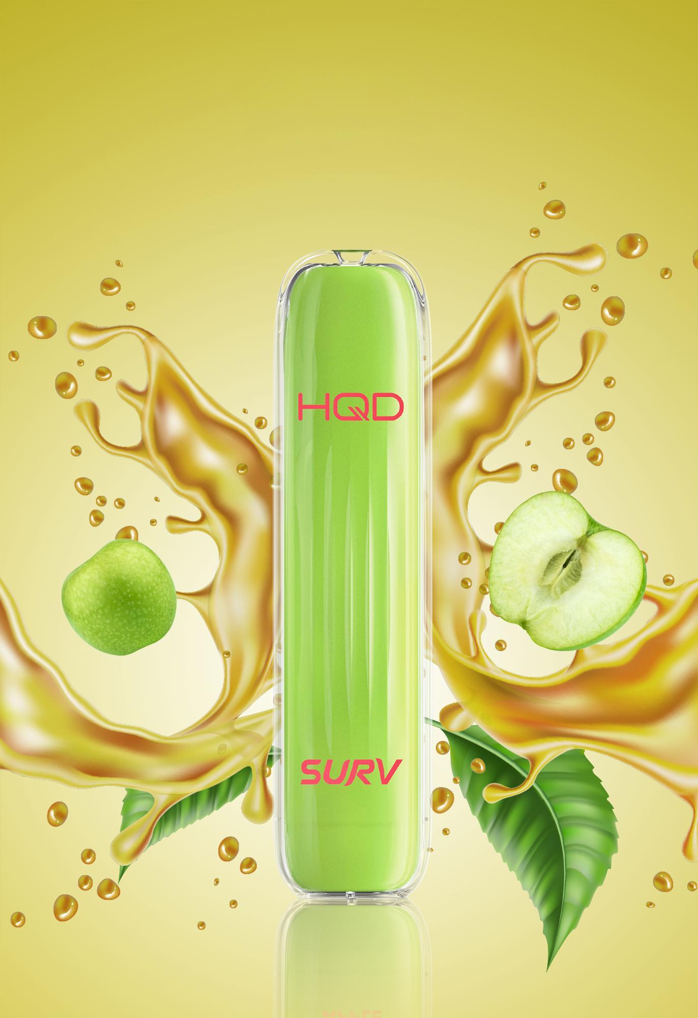 HQD SURV Double Apple E-Shisha Einweg 18mg/ml Nikotin 
