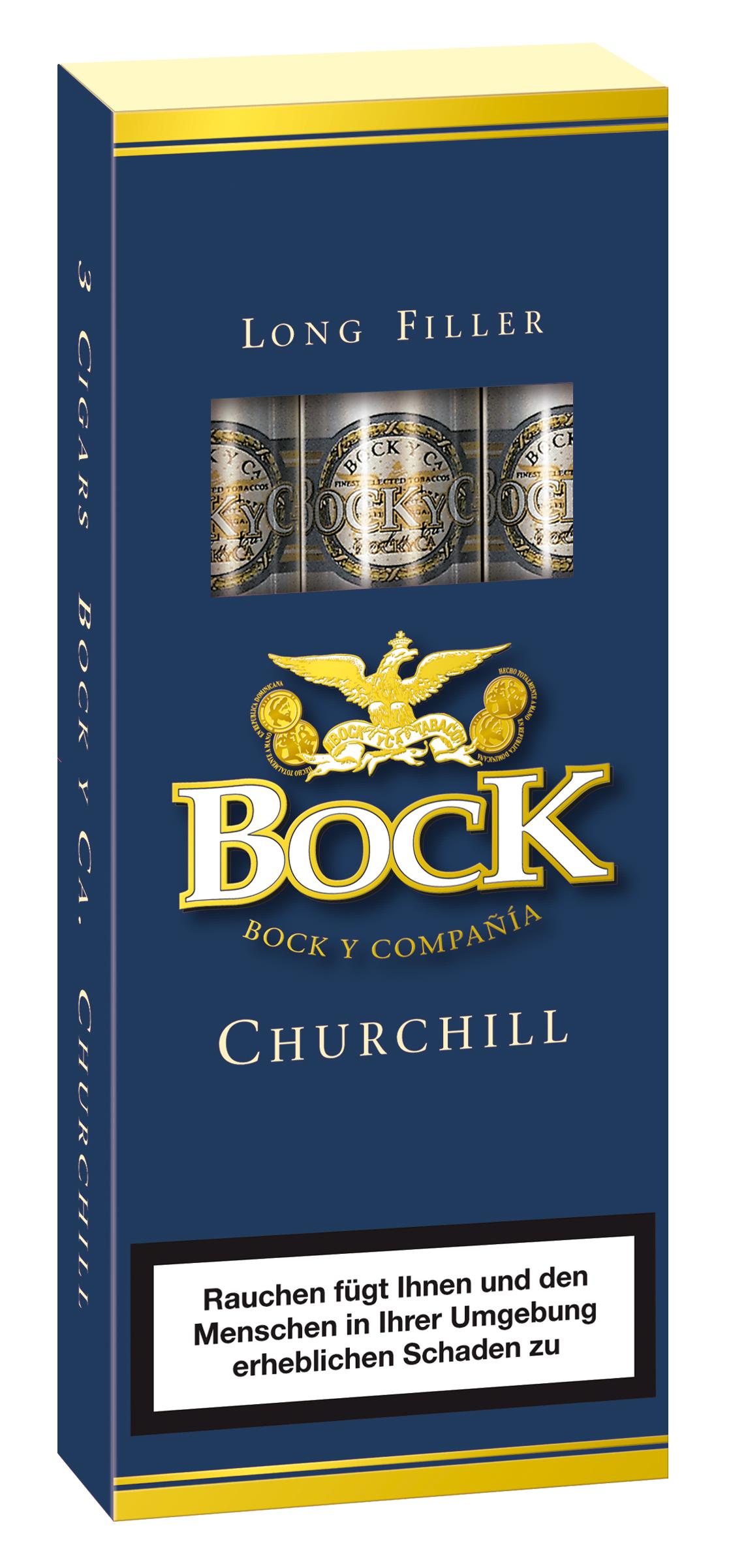 Bock Churchill Tubos 1 x 3 Zigarren 3St