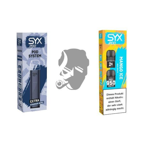 SYX Pod Dark Blue + Cartridge Mango Ice SYX Pod Dark Blue + Cartridge Mango Ice