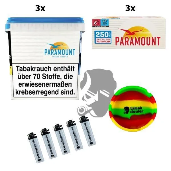 3x Paramount Blue Vol.Tobacco 220g