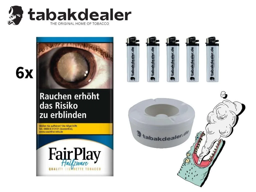 6x Fair Play Halfzware 30g