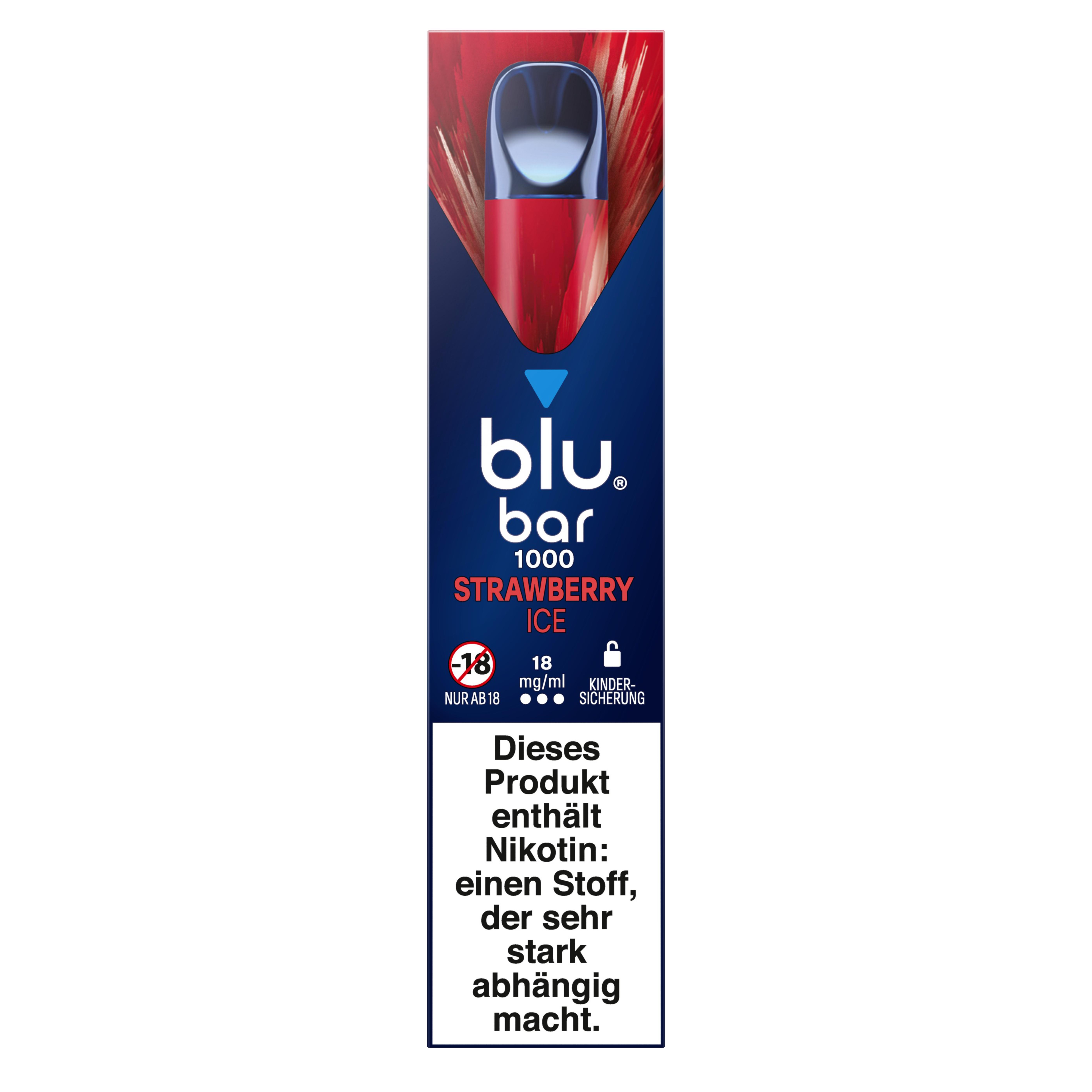 blu bar Strawberry Ice E-Shisha 18mg/ml