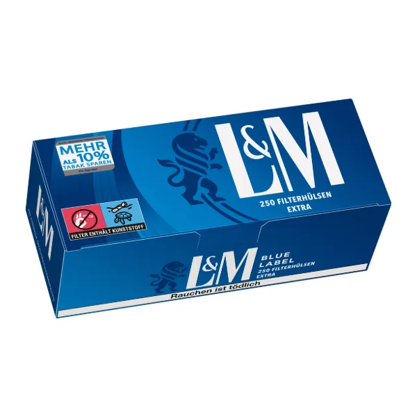 L&M Hülsen Blue Extra 4 x 250 Stück