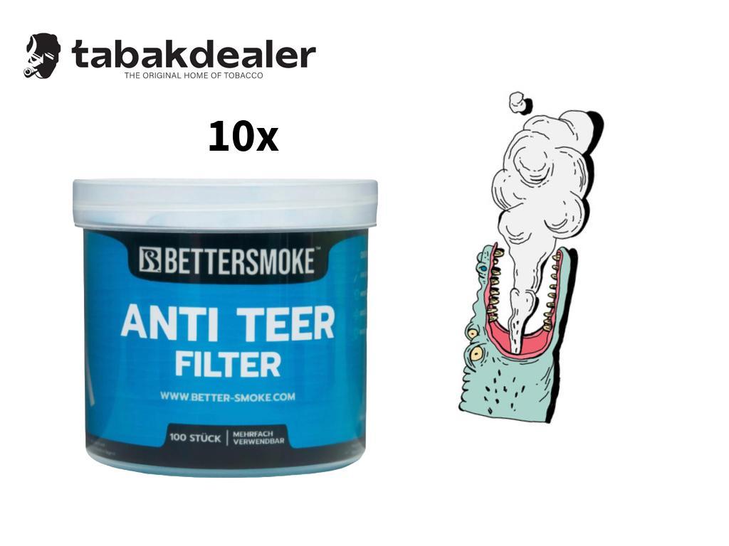 10x Bettersmoke Anti Teer Filter 