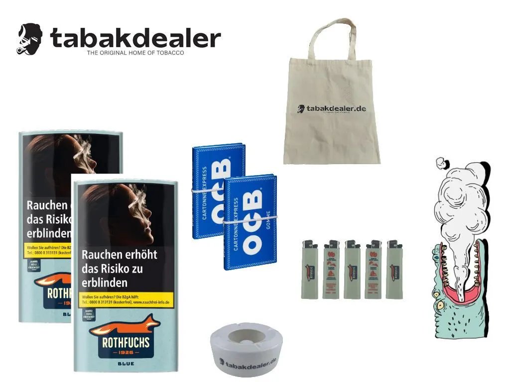 2x Rothfuchs Blue Tabak 30g
