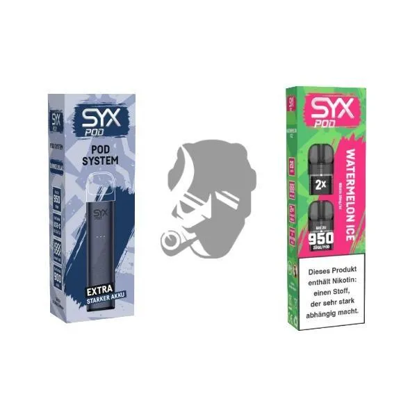 SYX Pod Dark Blue + Cartridge Watermelon Ice