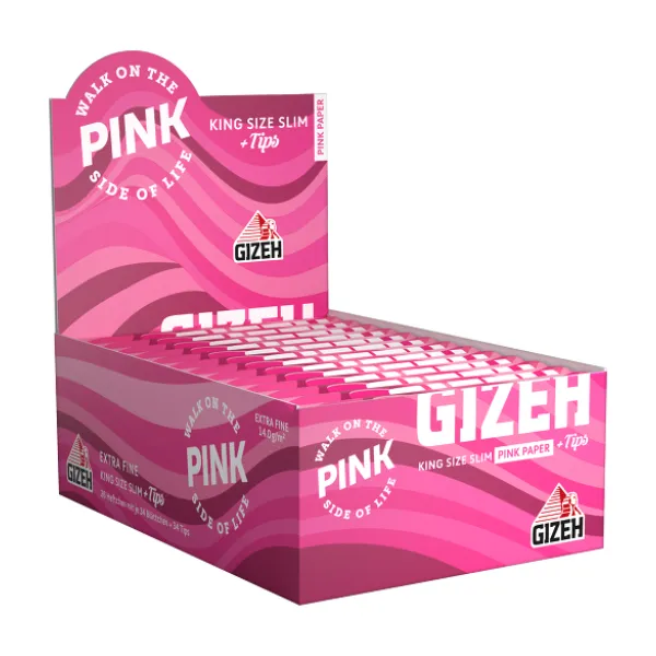 GIZEH All Pink KSS 26 x 34 Blättchen + Tips