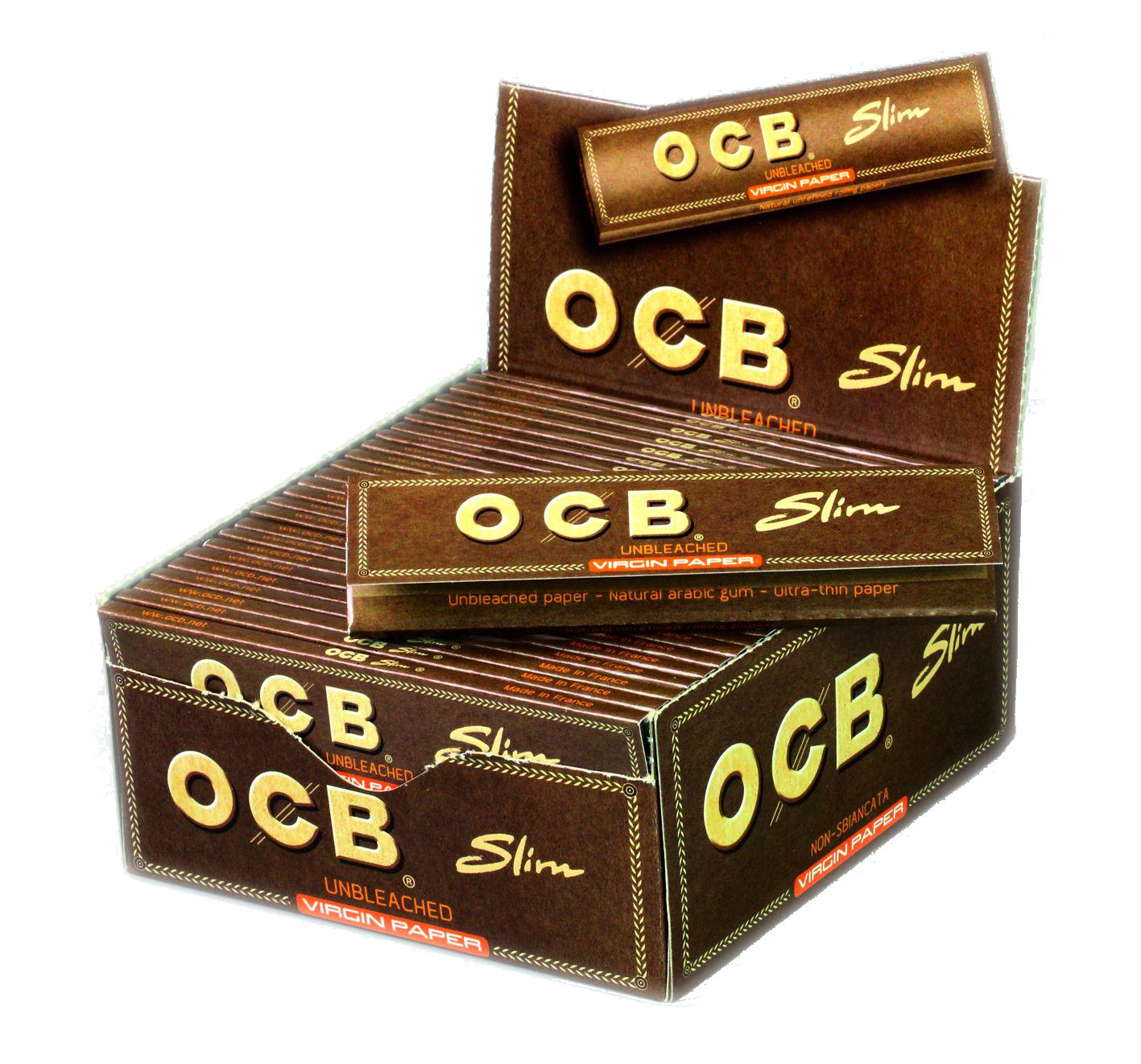 OCB Unbleached Slim Virgin Paper 50 x 32 Blättchen 