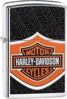 Zippo Chrom Color Logo Harley Davidson black & orange 1St