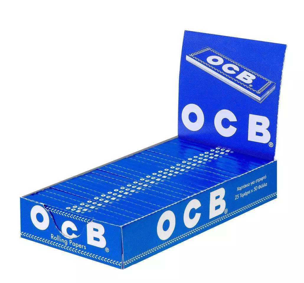 OCB Blau Papier 25 x 50 Blatt 