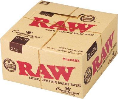 RAW Connoisseur KZ Slim Paper + Tips 24 x 32 Blättchen 24 St