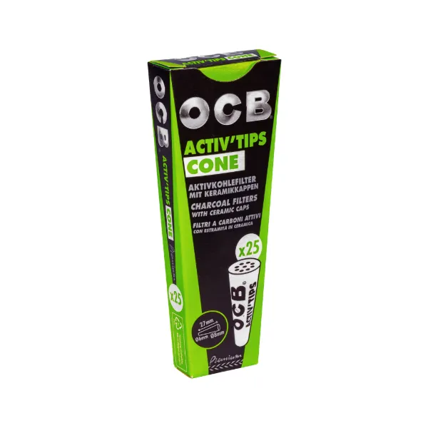 OCB Activ Tips Cone 1 x 25 Filter
