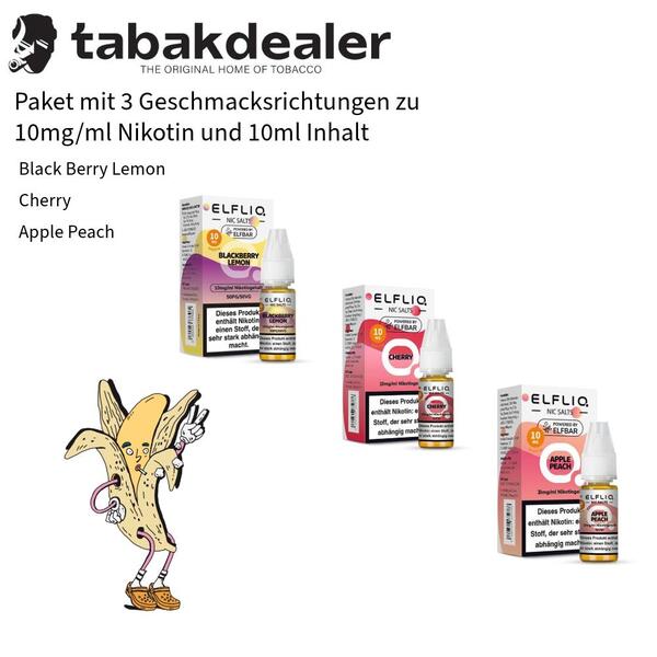 ELFLIQ Blackb. Cherry Apple P. 10mg 3er 3 x 1 Stück