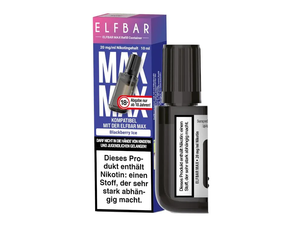 ELFBAR MAX 10ml Ref. Cont. Blackberry Ice