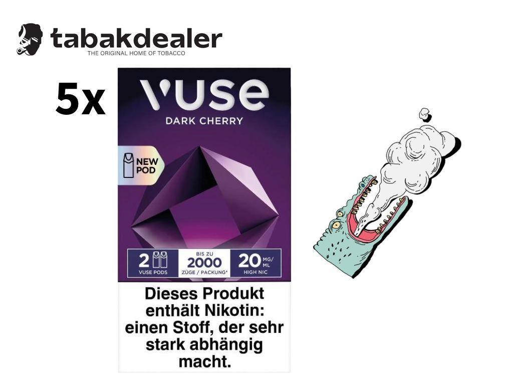 5x Vuse Pro Caps Dark Cherry 20mg 5 x 2 Pods