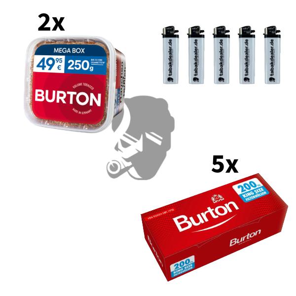 2x Burton Red XXXL 250g 2x Burton Red XXXL Tabak 250g