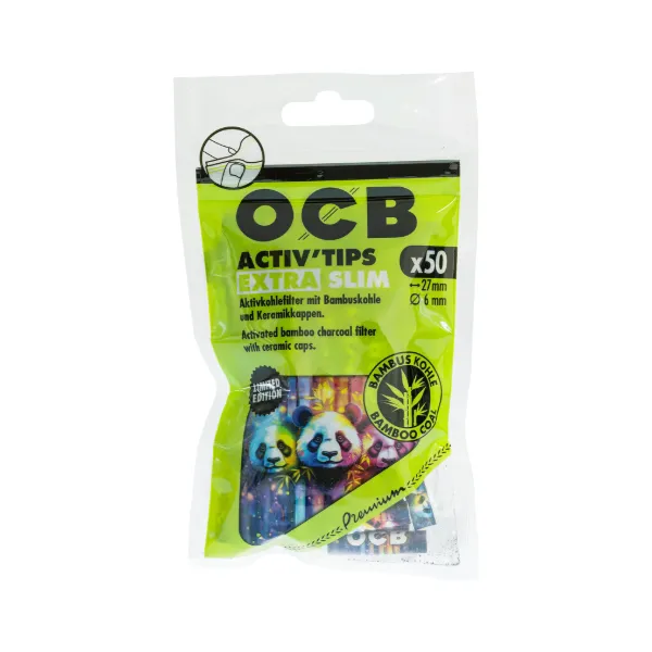 OCB Activ Tips Extra Slim Bamboo 6 mm