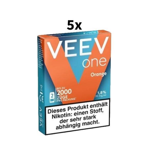 5x VEEV One Pod Orange 5x VEEV One Pod Orange